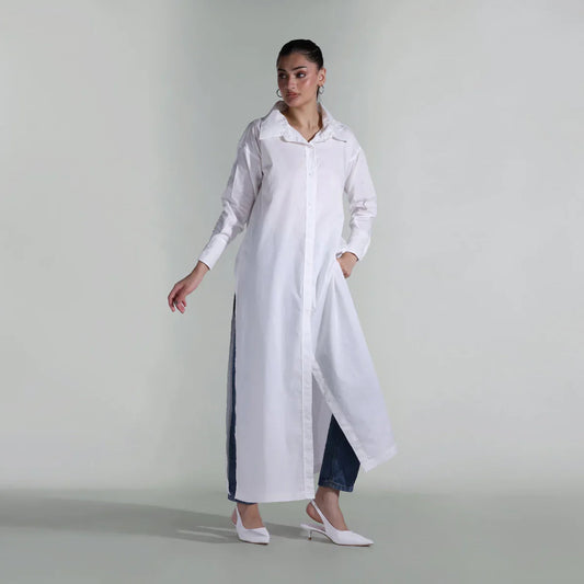 Classic Women’s Poplin Shirt Dress - 100% Cotton | [Your Brand Name]