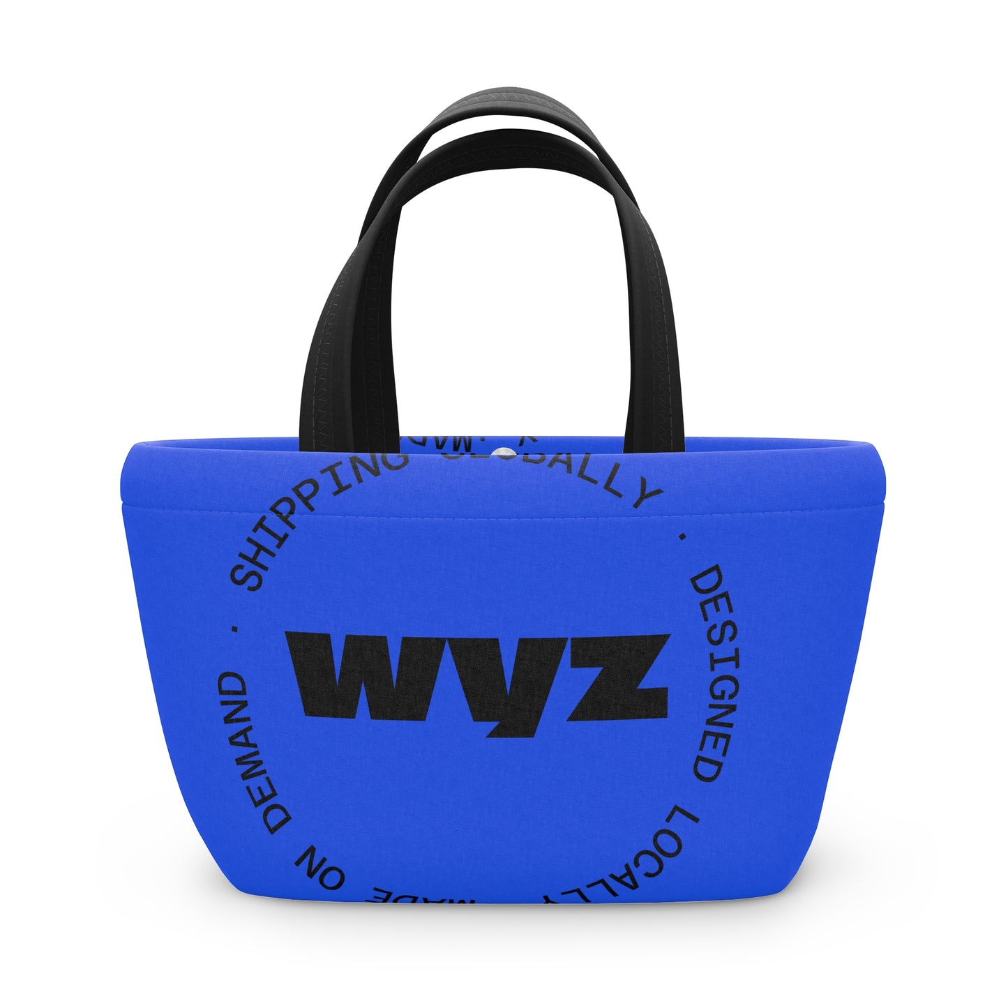 Insulated Lunch Bag — Bold Blue 'WVZ' / 'ZAM' Logo Tote
