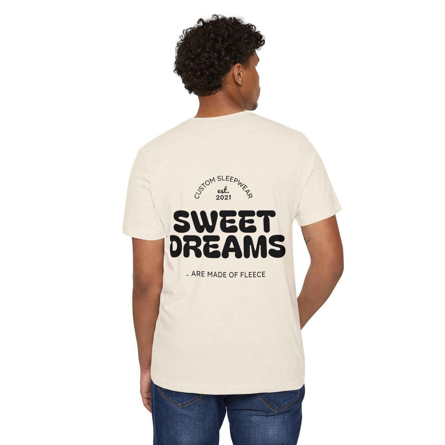 Sweet Dreams Graphic T-Shirt — Retro Yellow AA Logo & 'Sweet Dreams' Back Print