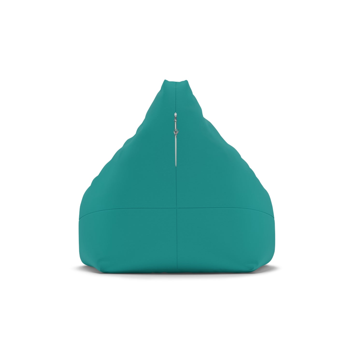 Teal Logo Bean Bag Chair Cover — Comfortable Lounge Seat Cover with 'WWZ' Circular Logo