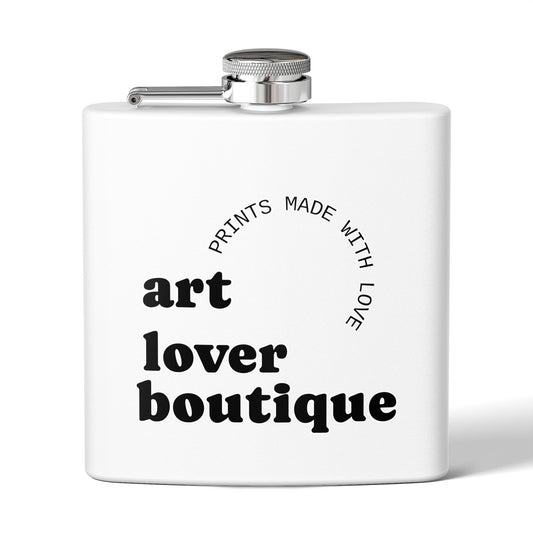 Art Lover Boutique Stainless Steel Flask — 'Prints Made With Love' 6oz