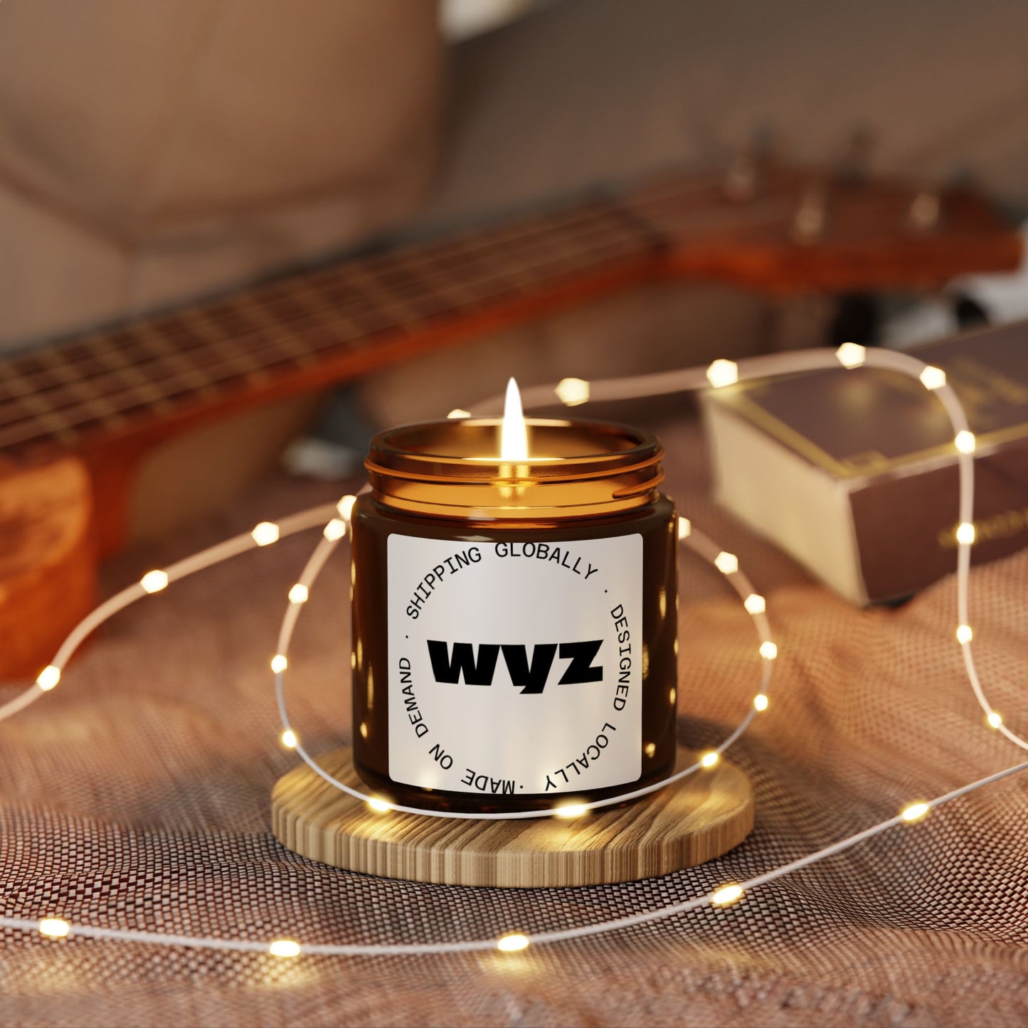 WYVZ Amber Jar Soy Candle — Scented Aromatherapy Candle (Multi-Size)