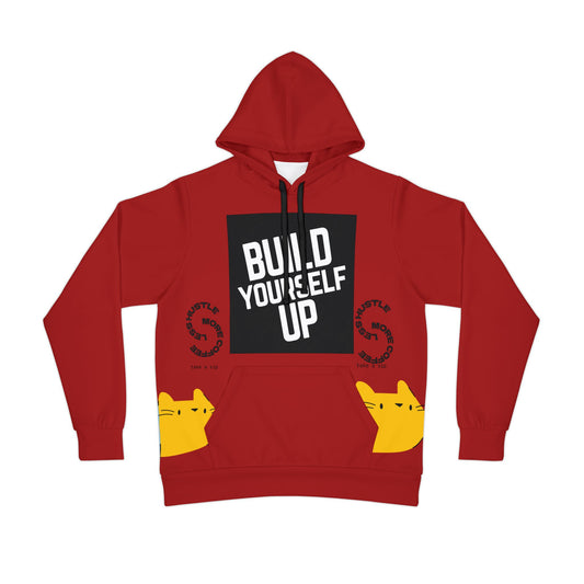 Motivational Hoodie - "Build Yourself Up" Athletic Pullover