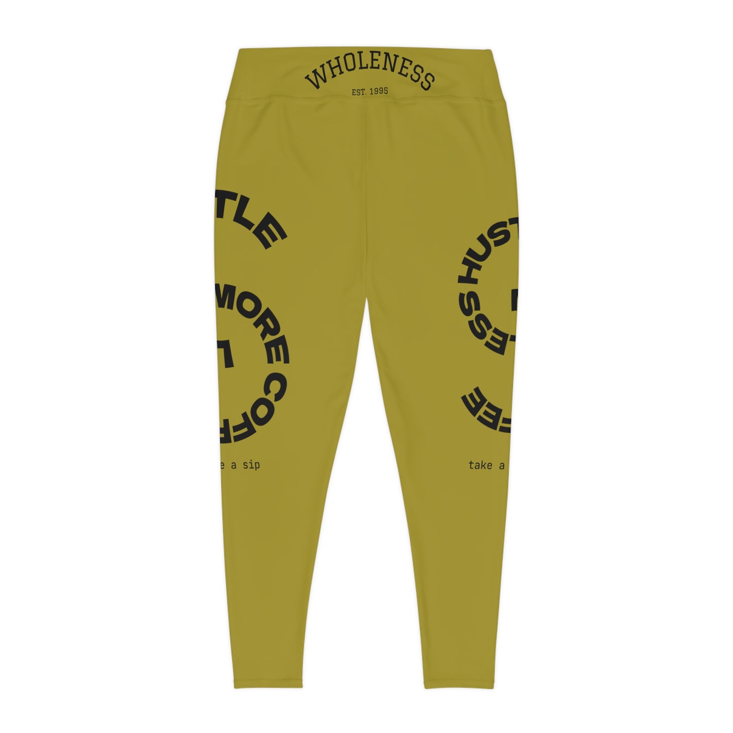 Plus Size Leggings — Wholeness Sarcasm University Graphic Leggings