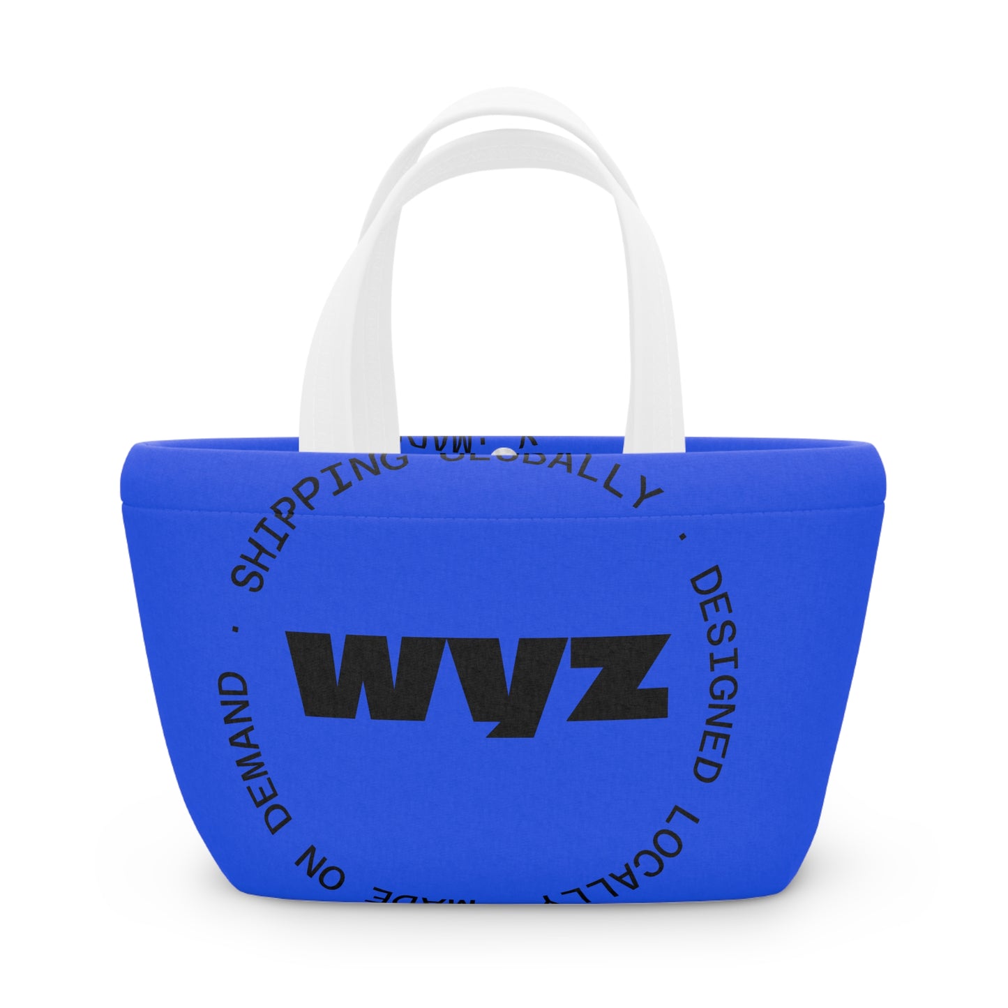 Insulated Lunch Bag — Bold Blue 'WVZ' / 'ZAM' Logo Tote