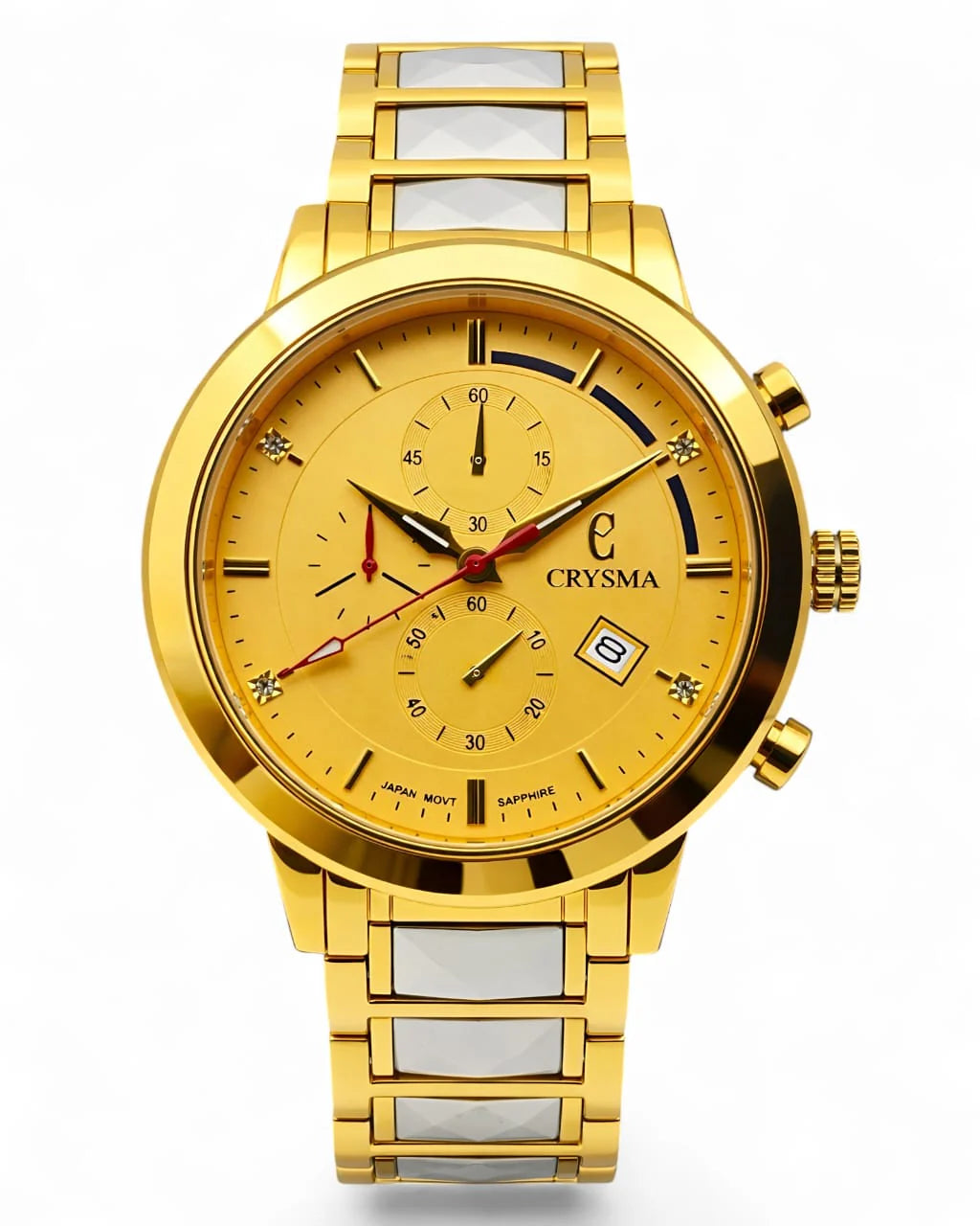 Crysma CRL7086 Chrono Classic - Two Tone/Golden (Golden Case)
