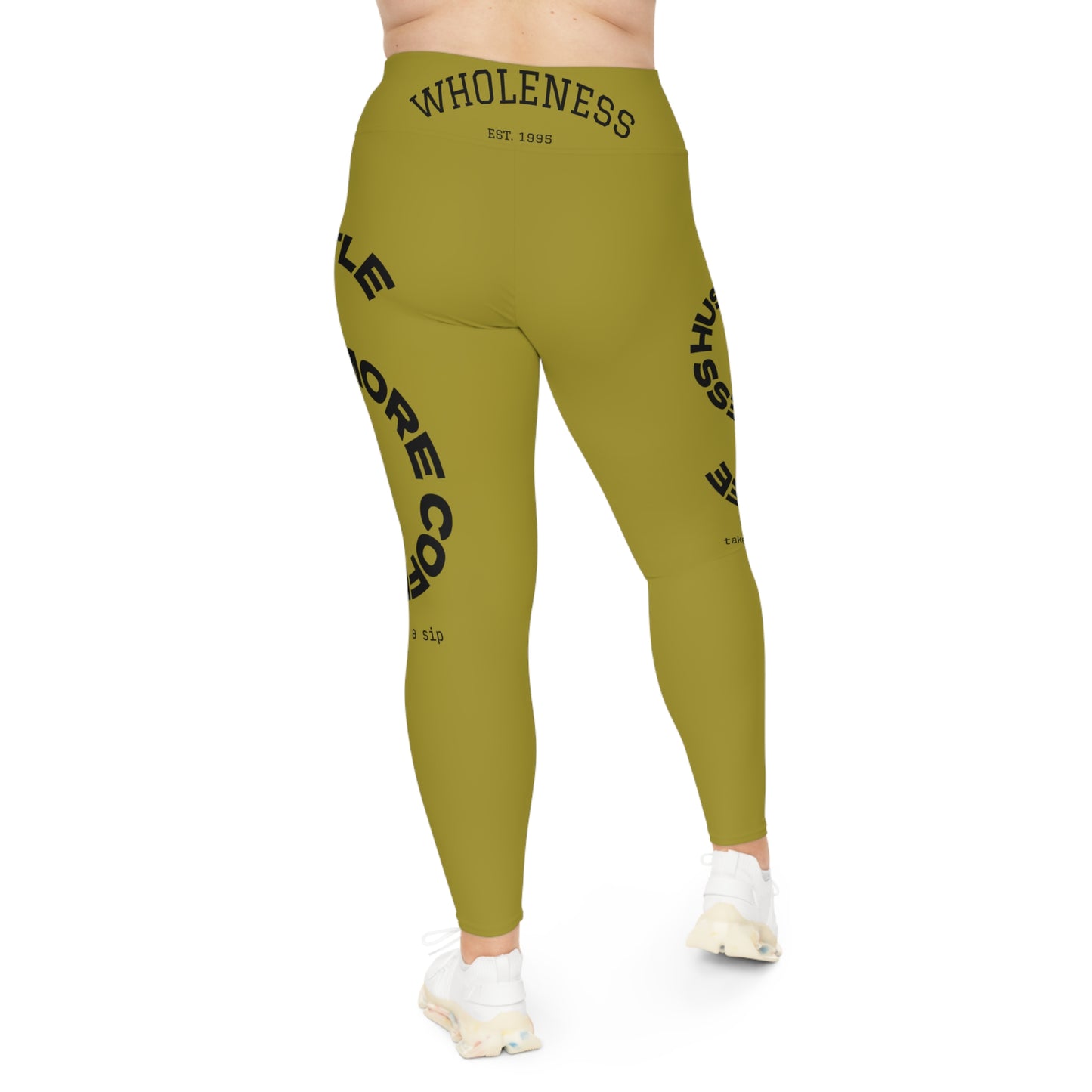 Plus Size Leggings — Wholeness Sarcasm University Graphic Leggings