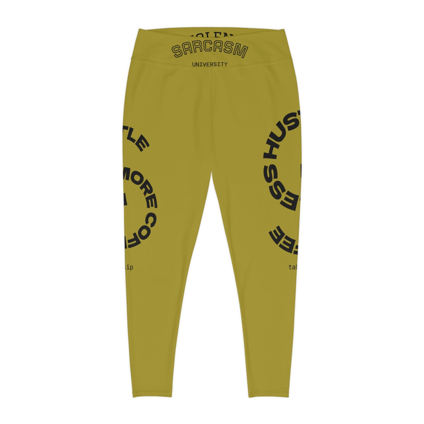 Plus Size Leggings — Wholeness Sarcasm University Graphic Leggings