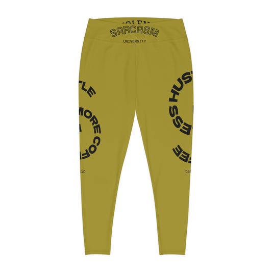 Plus Size Leggings — Wholeness Sarcasm University Graphic Leggings