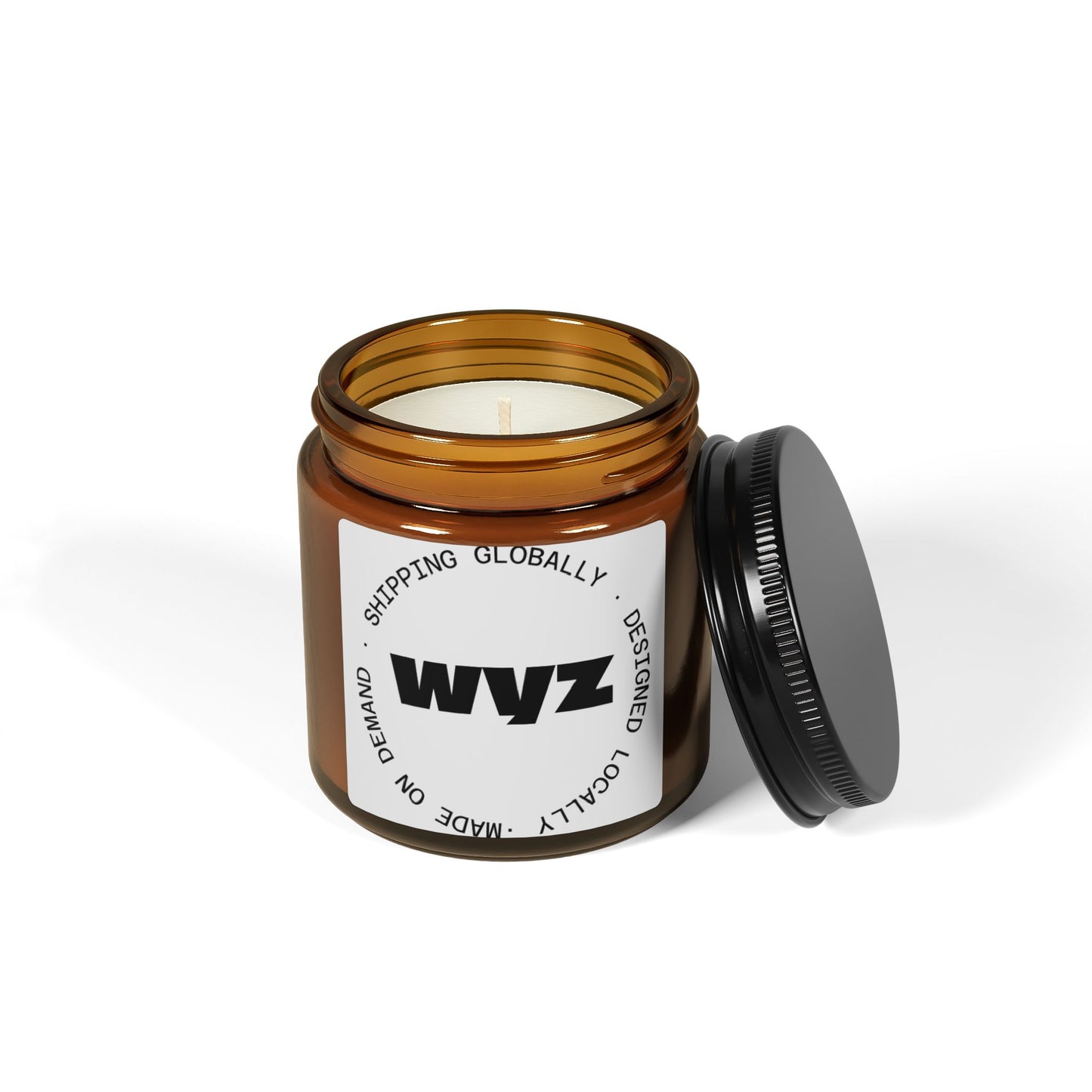 WYVZ Amber Jar Soy Candle — Scented Aromatherapy Candle (Multi-Size)