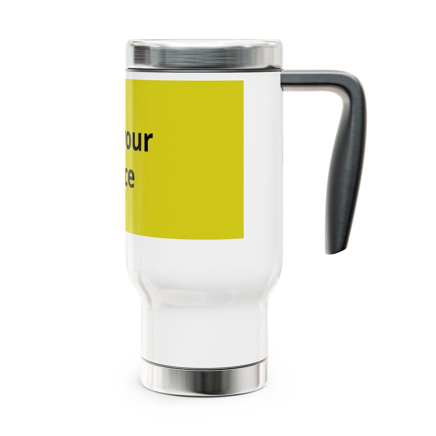 Travel Mug — 'Take Your Choice' Stainless Steel 14oz Insulated Travel Mug with Handle
