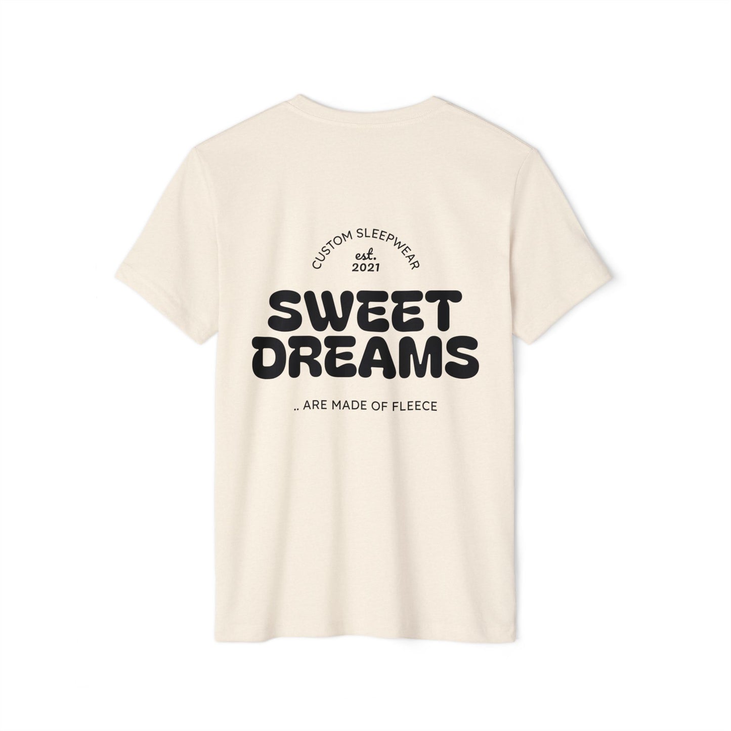 Sweet Dreams Graphic T-Shirt — Retro Yellow AA Logo & 'Sweet Dreams' Back Print