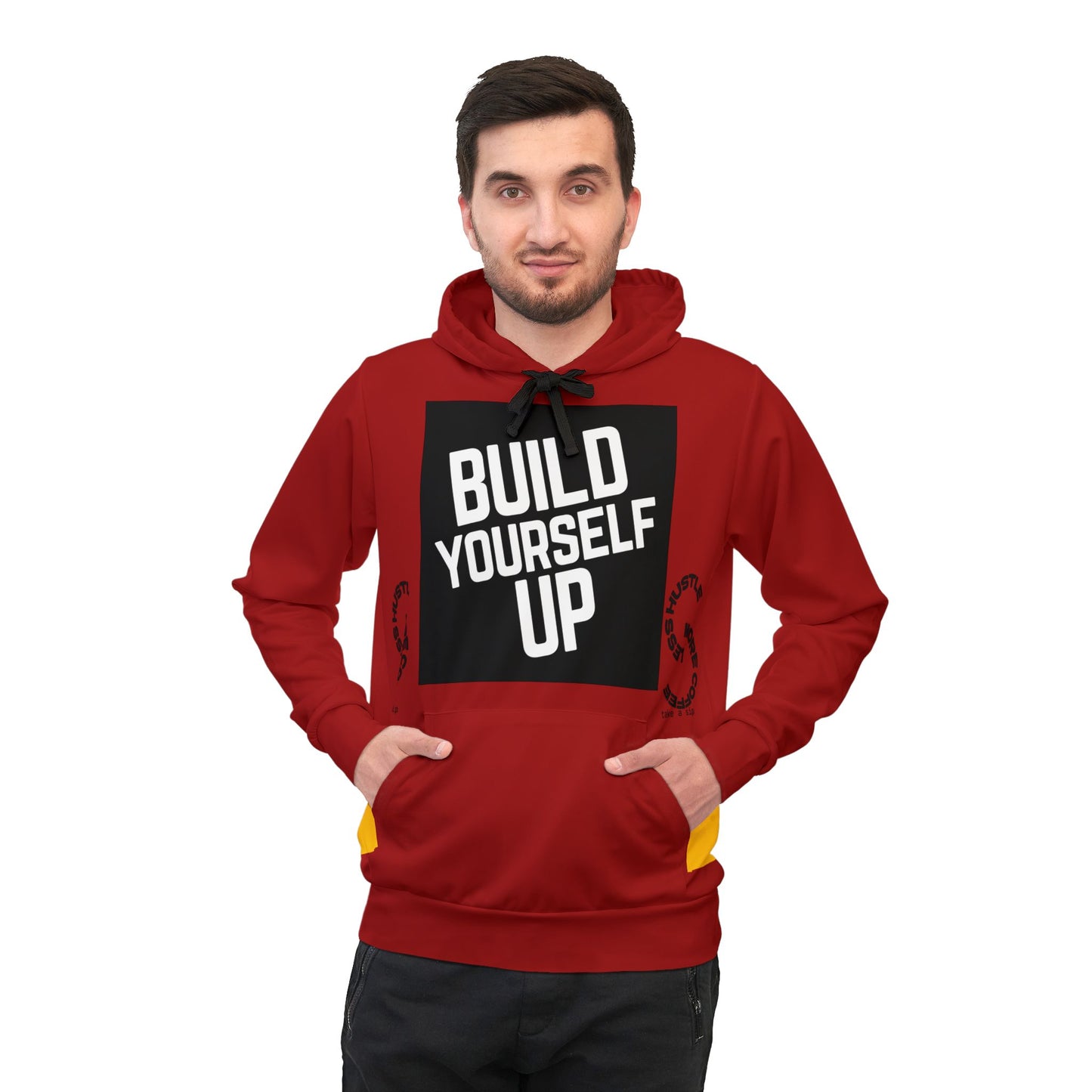 Motivational Hoodie - "Build Yourself Up" Athletic Pullover