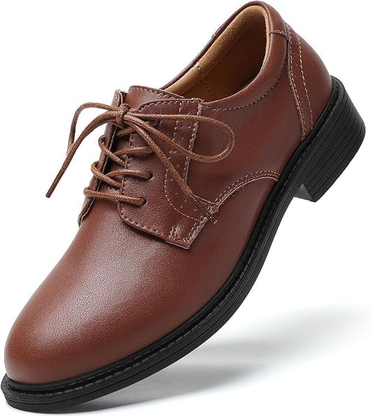 Oxford Shoes for Women Black Formal Lace up Flats Dress Saddle Work Office Ladies Business Casual Dressy Shoes