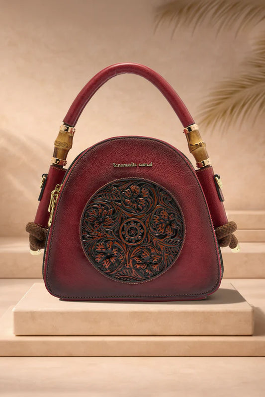 Laila Women's Genuine Leather Handbag - Crimson Regular priceDhs. 850.00