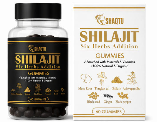 Shilajit + 6 Powerful Herbs for Stamina, Vitality & Daily Power